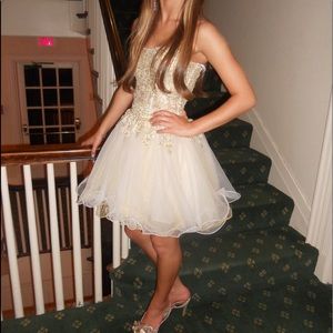 Formal Dress w/ Embellished Lace Bodice